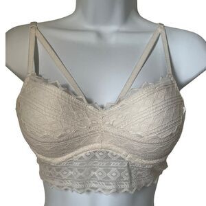 Victoria Secret PINK Off White Lace Bralette sz S/P